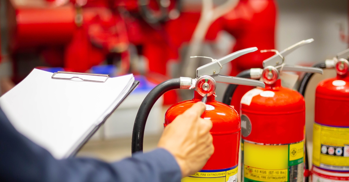 check fire extinguisher