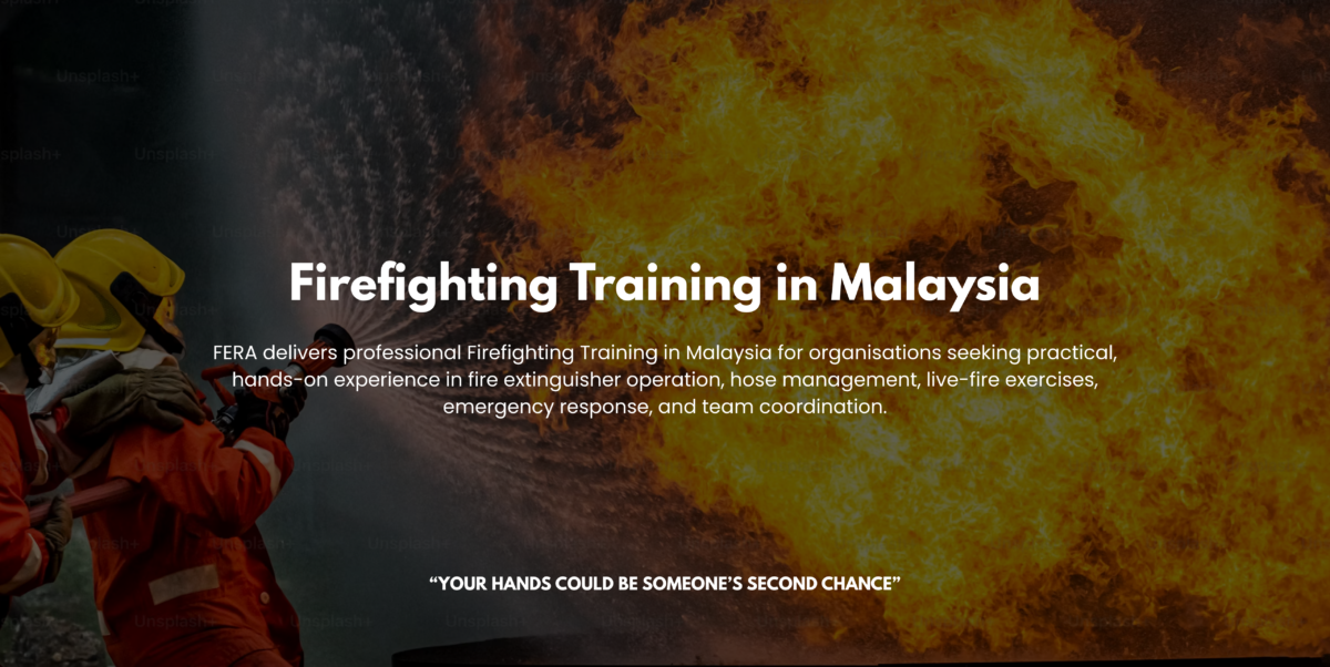 firefighting training banner