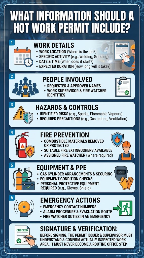 Hot Work Information Poster